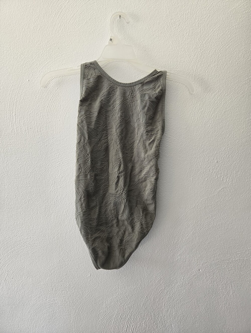 No Boundries Sage Green Thong Bodysuit